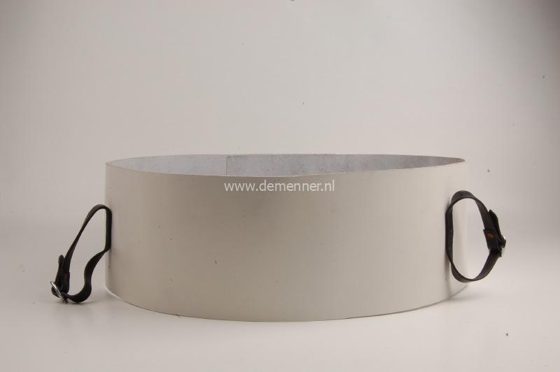 borstonderlegger voor fries tuig wit leer