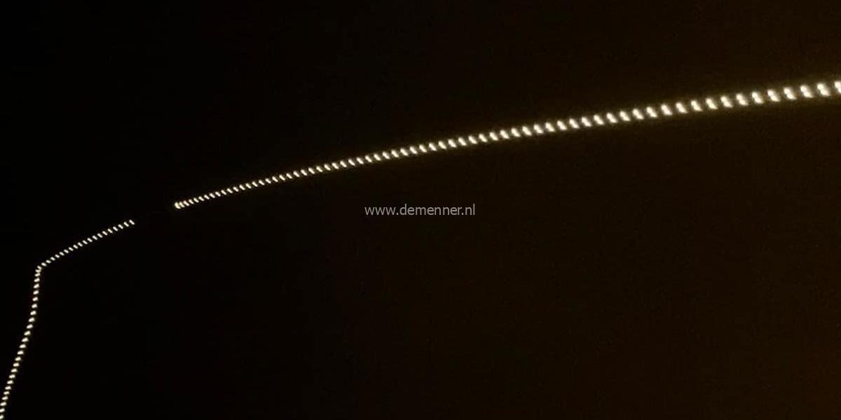 marathonzweep met reflecterende strepen met korte slag